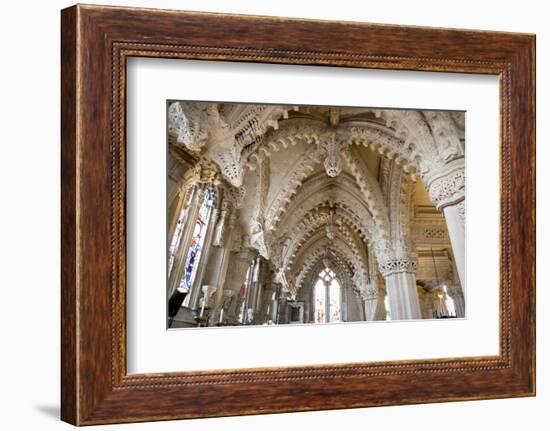 Vaulting in Rosslyn Chapel, Roslin, Midlothian, Scotland, United Kingdom-Nick Servian-Framed Photographic Print