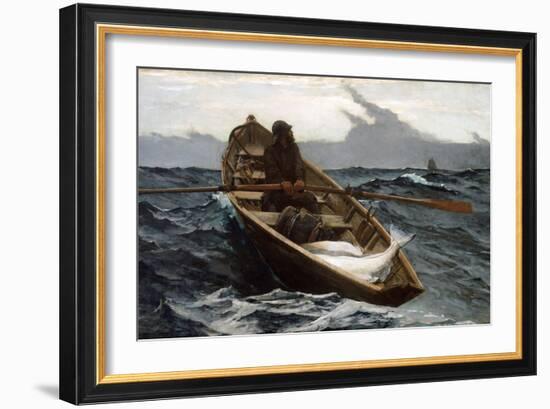 The Fog Warning by Winslow Homer-Winslow Homer-Framed Giclee Print