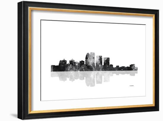 Louisville Kentucky Skyline BG 1-Marlene Watson-Framed Giclee Print