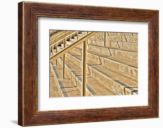 Concrete Stairs Along the Embarcadero, San Diego, California-Rona Schwarz-Framed Photographic Print