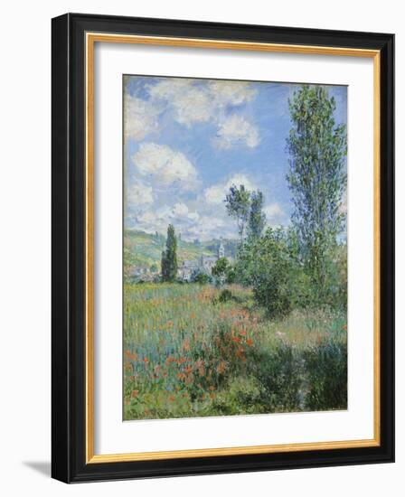 View of Vetheuil, 1880-Claude Monet-Framed Giclee Print