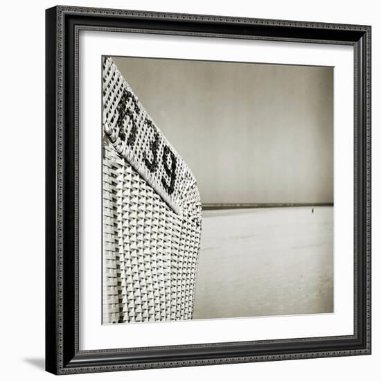 A Whicker Chair on the Beach-Katrin Adam-Framed Photographic Print