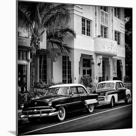 Classic Cars on South Beach - Miami - Florida-Philippe Hugonnard-Mounted Photographic Print