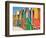 Colored Beach Huts-Joseph Sohm-Framed Photographic Print