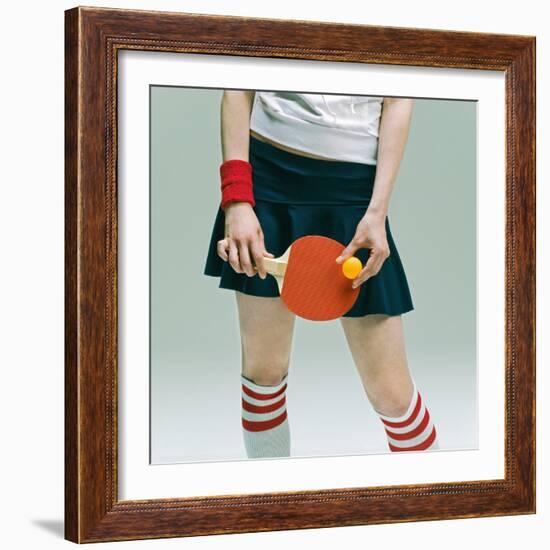 Table Tennis Player-Ryuhei Shindo-Framed Photographic Print