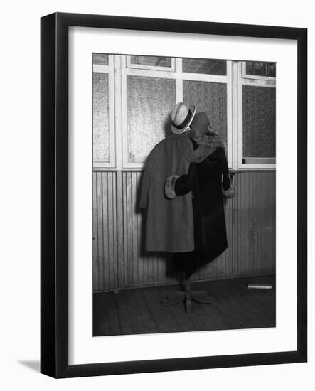 Hanging Coats Posed as an Embracing Couple-Bettmann-Framed Photographic Print