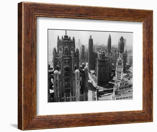 Chicago Skyscrapers in the Early 20th Century-Bettmann-Framed Photographic Print