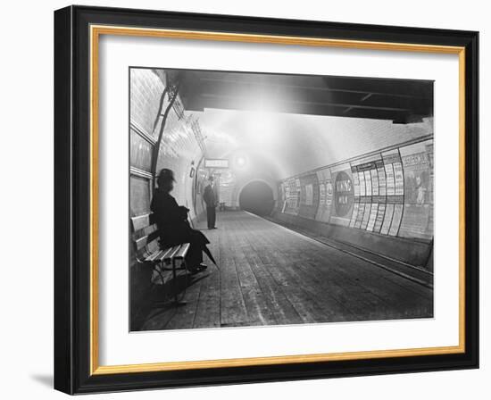 Interior of London Subway-null-Framed Photographic Print