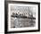 New York Construction Workers Lunching on a Crossbeam-null-Framed Photographic Print