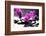 Branch Purple Orchid Flower With Therapy Stones-crystalfoto-Framed Photographic Print