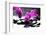 Branch Purple Orchid Flower With Therapy Stones-crystalfoto-Framed Photographic Print