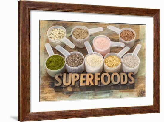 Superfoods Word-PixelsAway-Framed Photographic Print