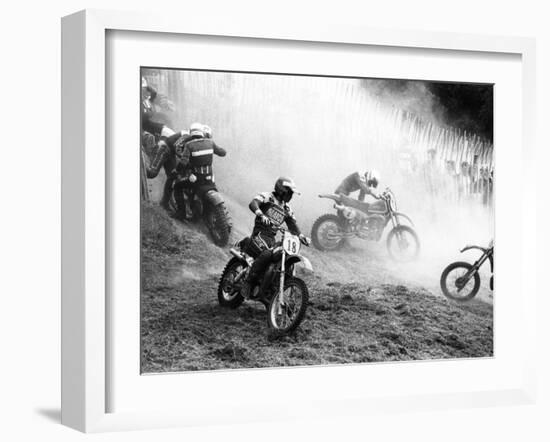 Motocross Scrambling-null-Framed Photographic Print