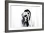 Young Adult Female with Arm Outstretched Like Punch-Torsten Richter-Framed Photographic Print
