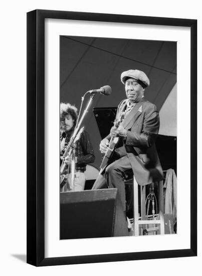 Muddy Waters, American Blues Musician, Capital Jazz, 1979-Brian O'Connor-Framed Photographic Print