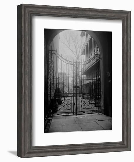 New Orleans' French Quarter is Famous for its Intricate Ironwork Gates and Balconies-null-Framed Photographic Print