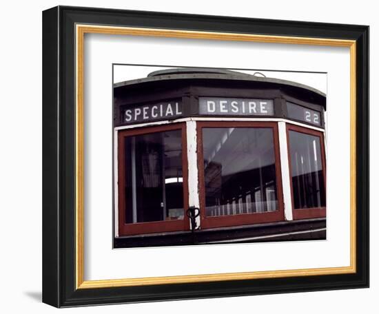 The Trolley to Desire Street in New Orleans-null-Framed Photographic Print