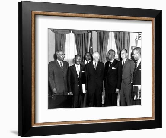 Eisenhower Civil Rights Leaders-Associated Press-Framed Photographic Print