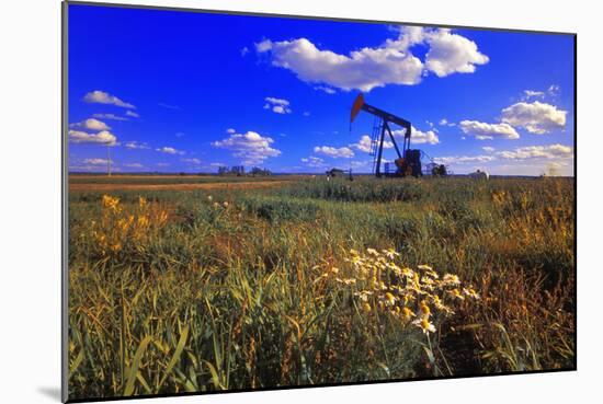 Oil Rig-null-Mounted Photographic Print