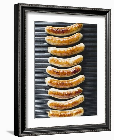 Grilled Sausages from Above-null-Framed Photographic Print