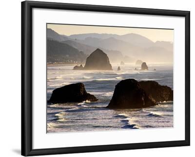 Cannon Beach Seen from Ecola State Park, Oregon. Photographic Print by