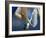 Detail of Tennis Player Holding the Racquet and Ball About to Serve-null-Framed Photographic Print