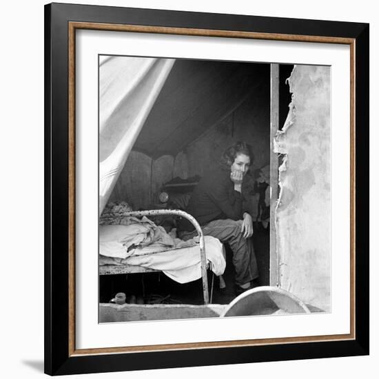 Migrant Worker, 1936-Dorothea Lange-Framed Photographic Print