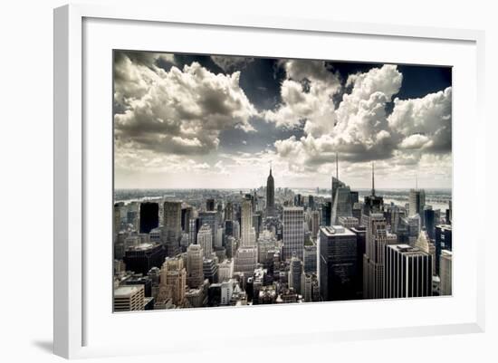 View of Manhattan, New York-Steve Kelley-Framed Photographic Print