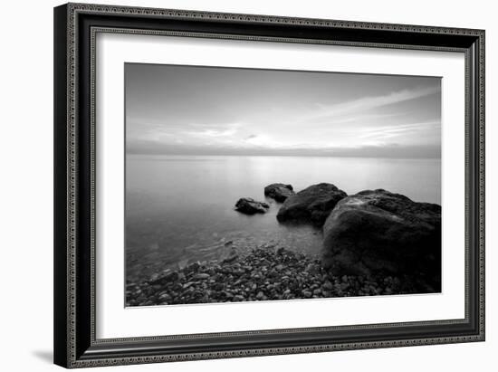 Rocks on Beach-PhotoINC-Framed Photographic Print