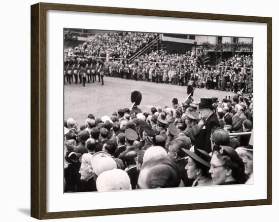 Sir Winston Churchill, Trooping the Color-Toni Frissell-Framed Photo