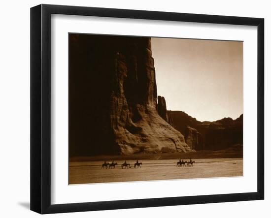 Canyon de Chelly, Navajo-Edward S^ Curtis-Framed Photo