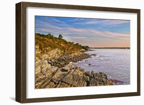 Cliff Walk Newport Rhode Island-null-Framed Photo