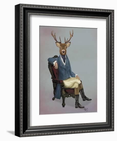 Distinguished Deer Full-Fab Funky-Framed Art Print