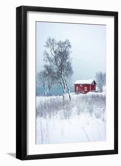 Alone in White-Philippe Sainte-Laudy-Framed Photographic Print