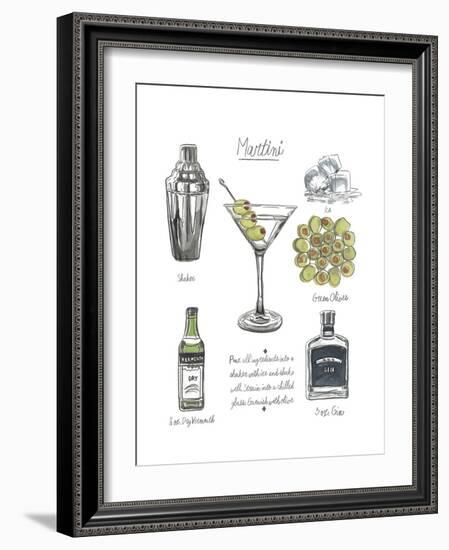 Classic Cocktail - Martini-Naomi McCavitt-Framed Art Print