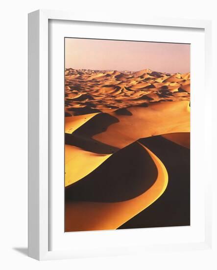 Sahara, Sanddv¼nen, Afrika, Nordafrika, Wv¼ste, Erg, Dv¼nen-Thonig-Framed Photographic Print