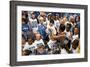 First Lady Michelle Obama Greets Children at Naval Air Station Oceana Summer Camp-null-Framed Photo