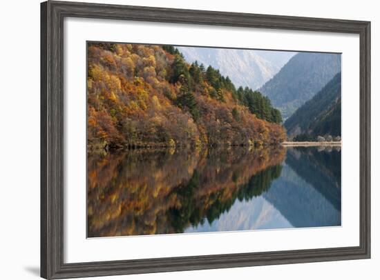 Jiuzhaigou on the Edge of the Tibetan Plateau, known for its Waterfalls and Colourful Lakes-Alex Treadway-Framed Photographic Print