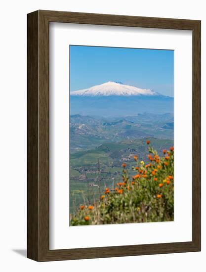 The Awe Inspiring Mount Etna, UNESCO World Heritage Site and Europe's Tallest Active Volcano-Martin Child-Framed Photographic Print