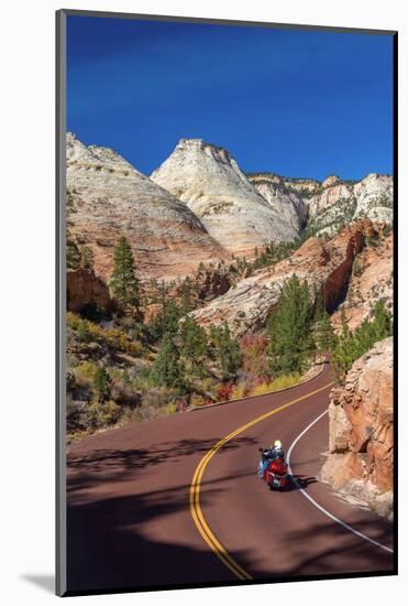 Usa, Utah, Zion National Park, Highway 9, Zion Park Boulevard-Alan Copson-Mounted Photographic Print