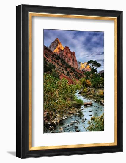 Virgin River Morning View, Zion National Park, Utah-Vincent James-Framed Photographic Print