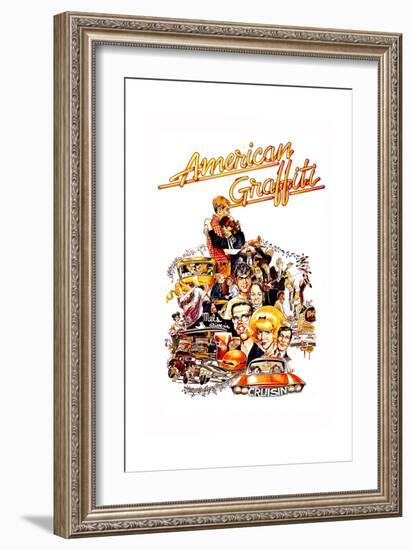 American Graffiti, 1973-null-Framed Giclee Print