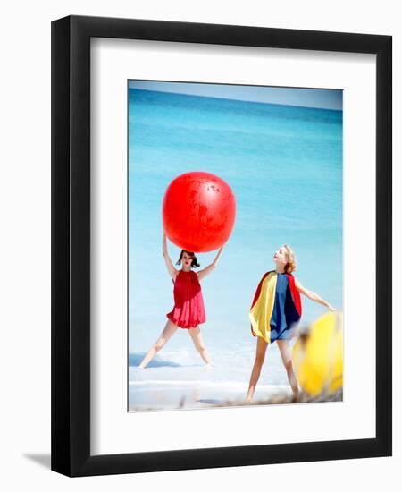 June 1956: Girls Modeling Beach Fashions in Cuba-Gordon Parks-Framed Photographic Print