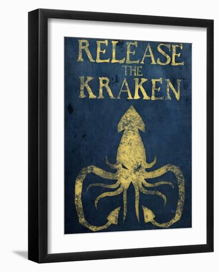 Release The Kraken-null-Framed Art Print