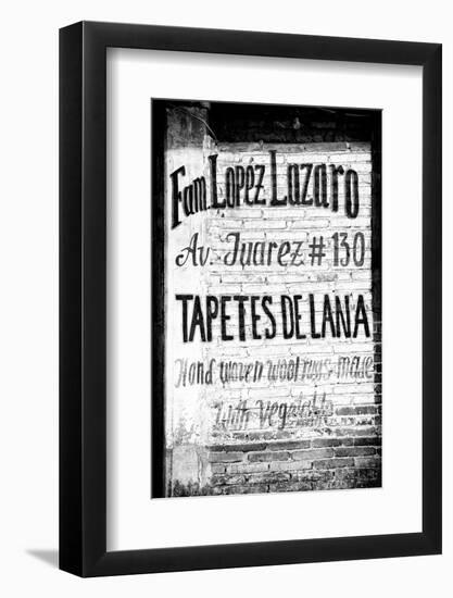 ¡Viva Mexico! B&W Collection - Tapetes de Lana III-Philippe Hugonnard-Framed Photographic Print