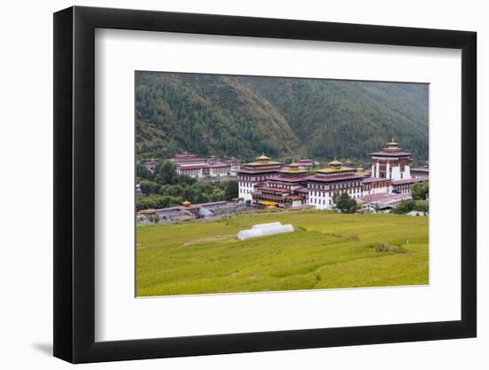 Asia, Bhutan, Thimphu, Royal Palace. Views of the Royal Palace in Thimphu-Ellen Goff-Framed Photographic Print