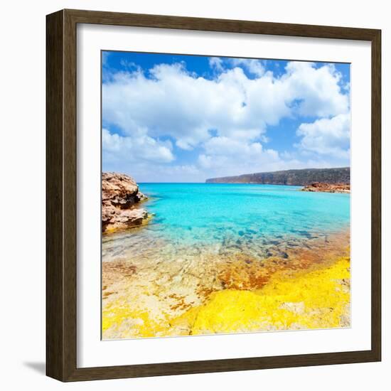 Es Calo De San Agusti in Formentera Balearic Islands-Natureworld-Framed Photographic Print