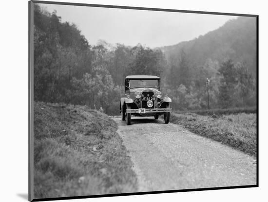 Ford Model A of EAL Midgely competing in the MCC Sporting Trial, 1930-Bill Brunell-Mounted Photographic Print