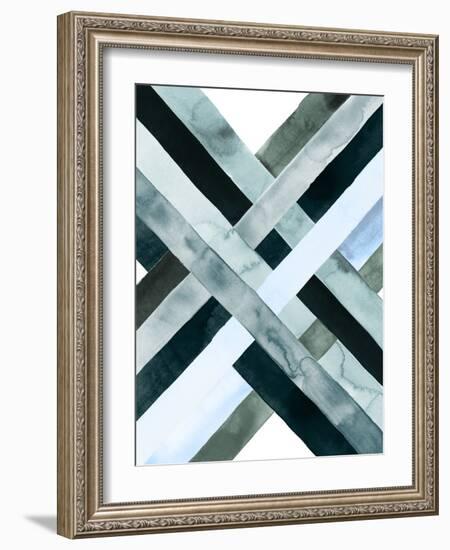 Watercolor Weave I-Grace Popp-Framed Premium Giclee Print