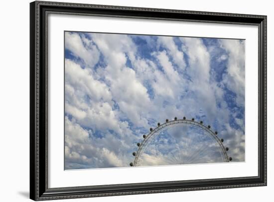 Artistic View Of The London Eye With Clouds And Blue Sky-Karine Aigner-Framed Photographic Print